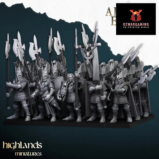 Aegean Elves Mycenean Guard | Highlands Miniatures 28/32mm Fantasy Wargaming Miniatures Role Playing Miniatures
