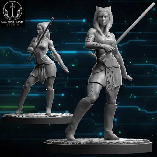Shatter Scale Ahsoka | Warblade Studios 40mm Miniatures Role Playing Miniatures