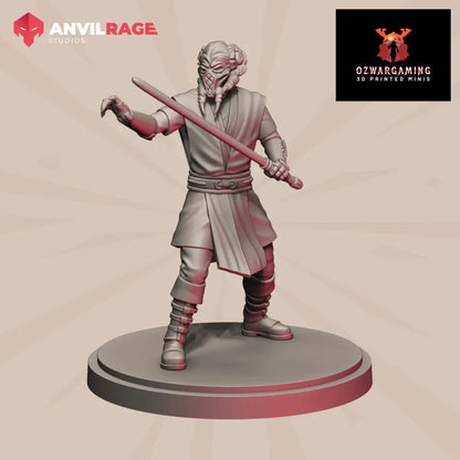 Alien General | Anvilrage Galactic SciFi Miniatures Shatter Scale Role Playing Miniatures