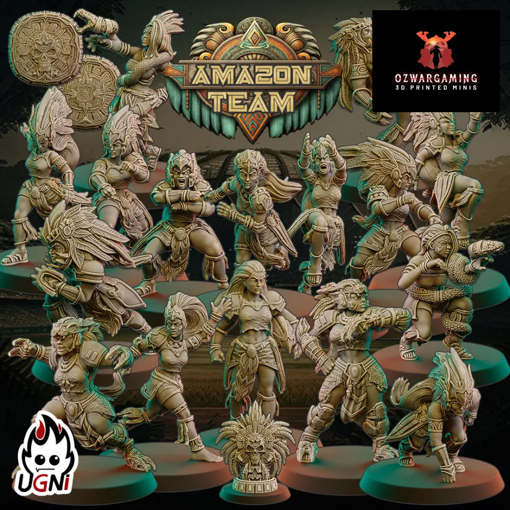 Amazon Fantasy Football Team | Ugni Miniatures Role Playing Miniatures