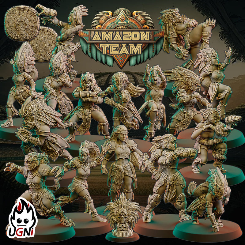 Amazon Fantasy Football Team | Ugni Miniatures Role Playing Miniatures