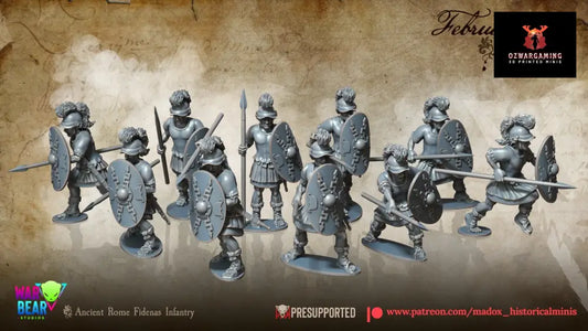 Ancient Roman Fidenas Infantry | Warbear Studios 28mm Historical Wargaming Miniatures Role Playing Miniatures