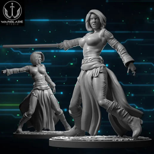 Shatter Scale Anya Kuro | Warblade Studios 40mm Miniatures Role Playing Miniatures