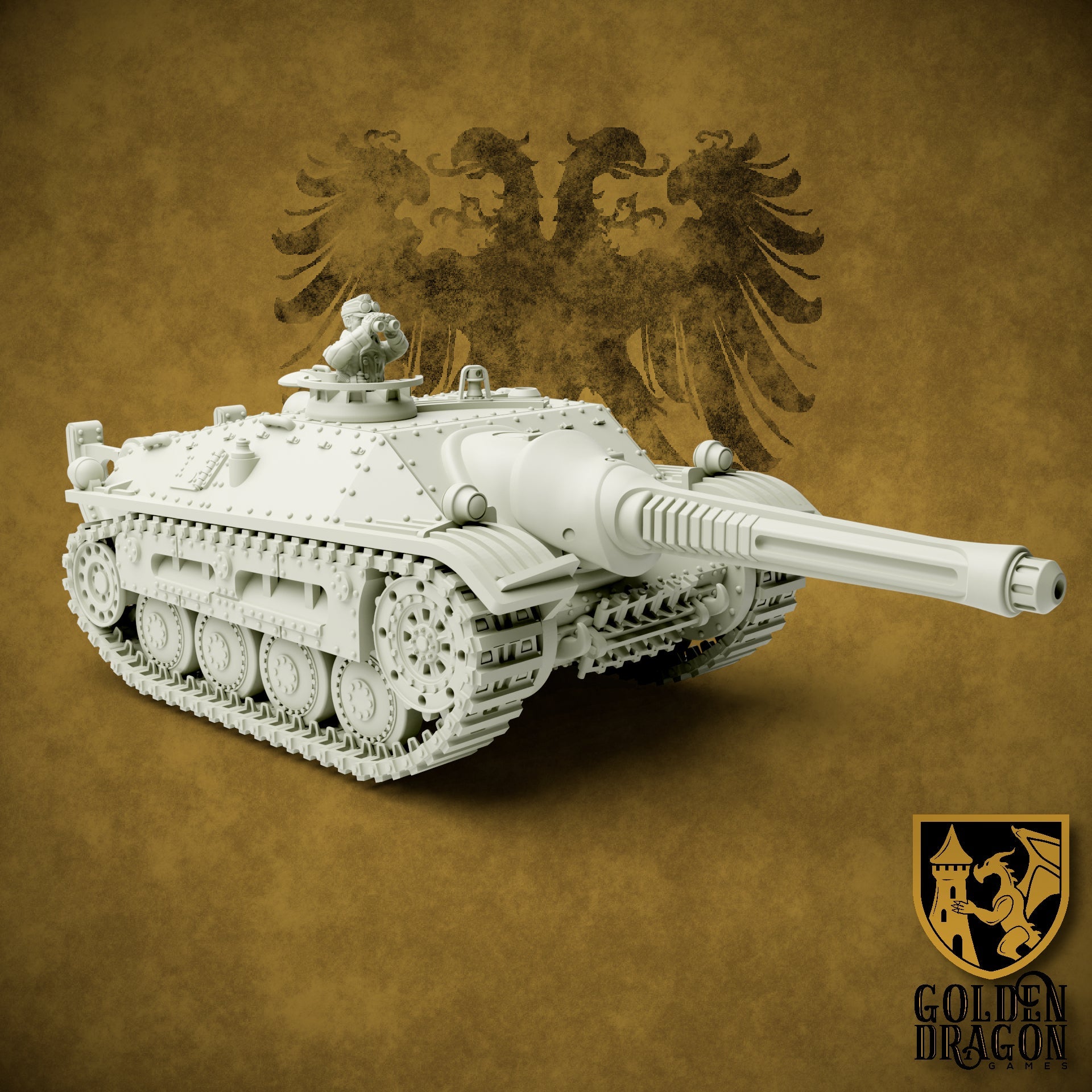 Holy Roman Empire 43M Árpád Tank Hunter | Golden Dragon Games Weird WW2 Role Playing Miniatures