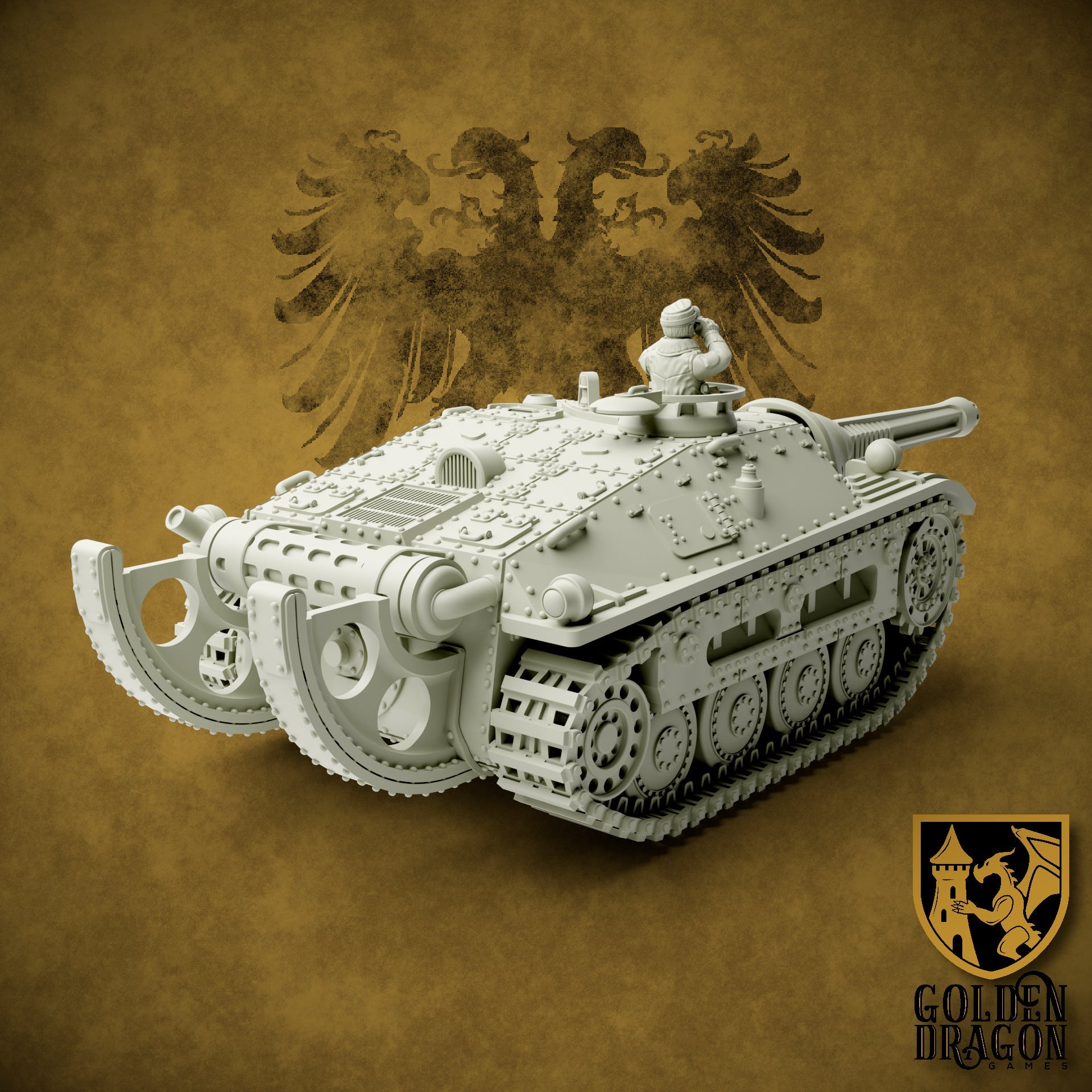 Holy Roman Empire 43M Árpád Tank Hunter | Golden Dragon Games Weird WW2 Role Playing Miniatures