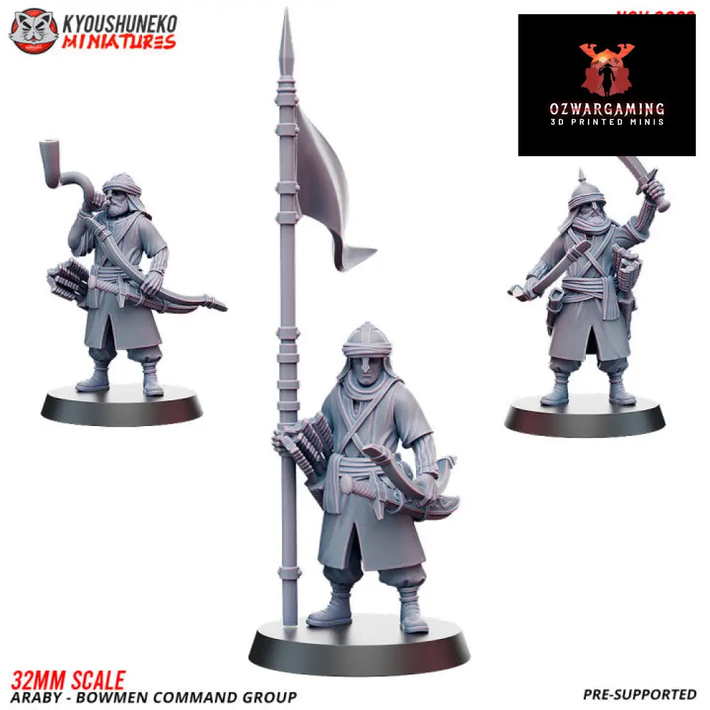 Araby Bowmen | Kyoushuneko 28/32mm Fantasy Wargaming Miniatures Role Playing Miniatures
