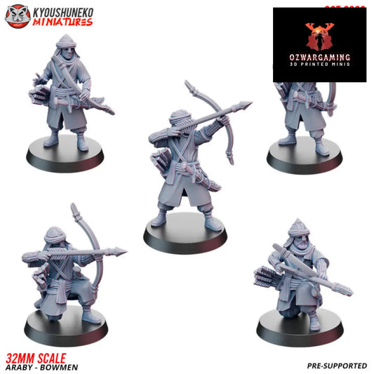 Araby Bowmen | Kyoushuneko 28/32mm Fantasy Wargaming Miniatures Role Playing Miniatures