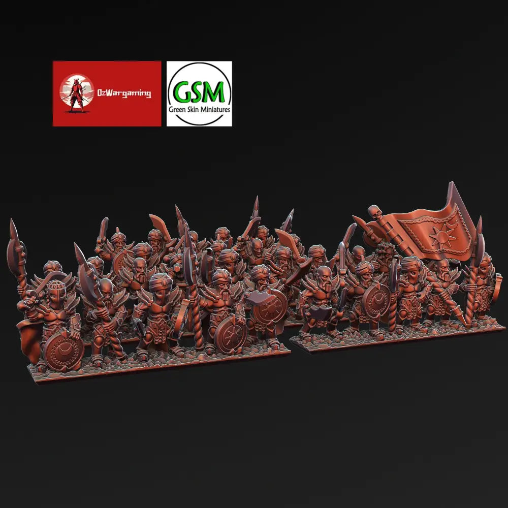 Araby Guard Unit | Greenskin Miniatures 10Mm Fantasy Wargaming Role Playing