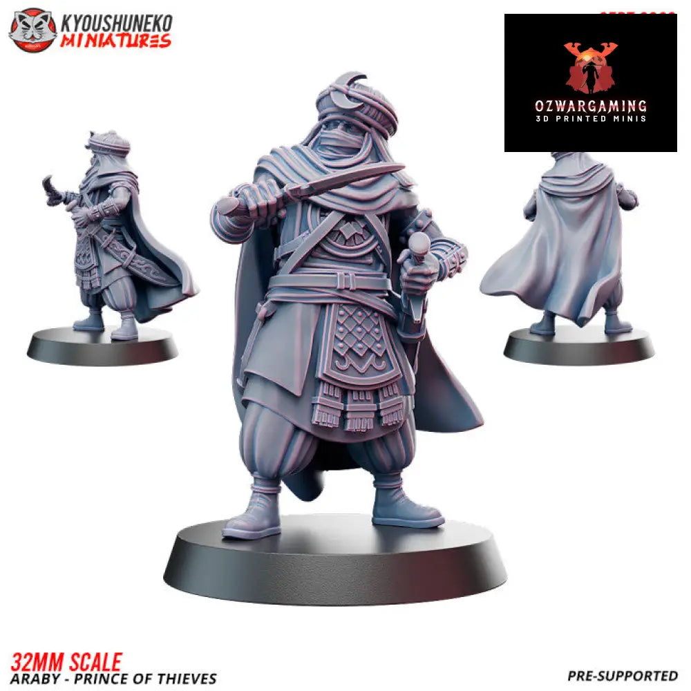 Araby Prince of Thieves | Kyoushuneko 28/32mm Fantasy Wargaming Miniatures Role Playing Miniatures