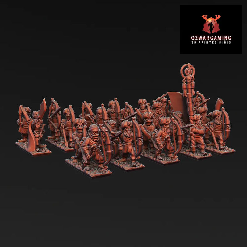 Araby Bows Unit | Greenskin Miniatures 10Mm Fantasy Wargaming Role Playing