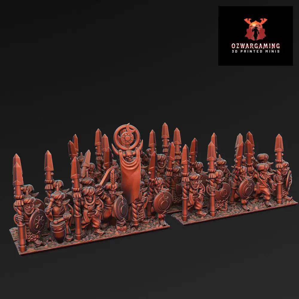 Araby Spears Unit | Greenskin Miniatures 10Mm Fantasy Wargaming Role Playing
