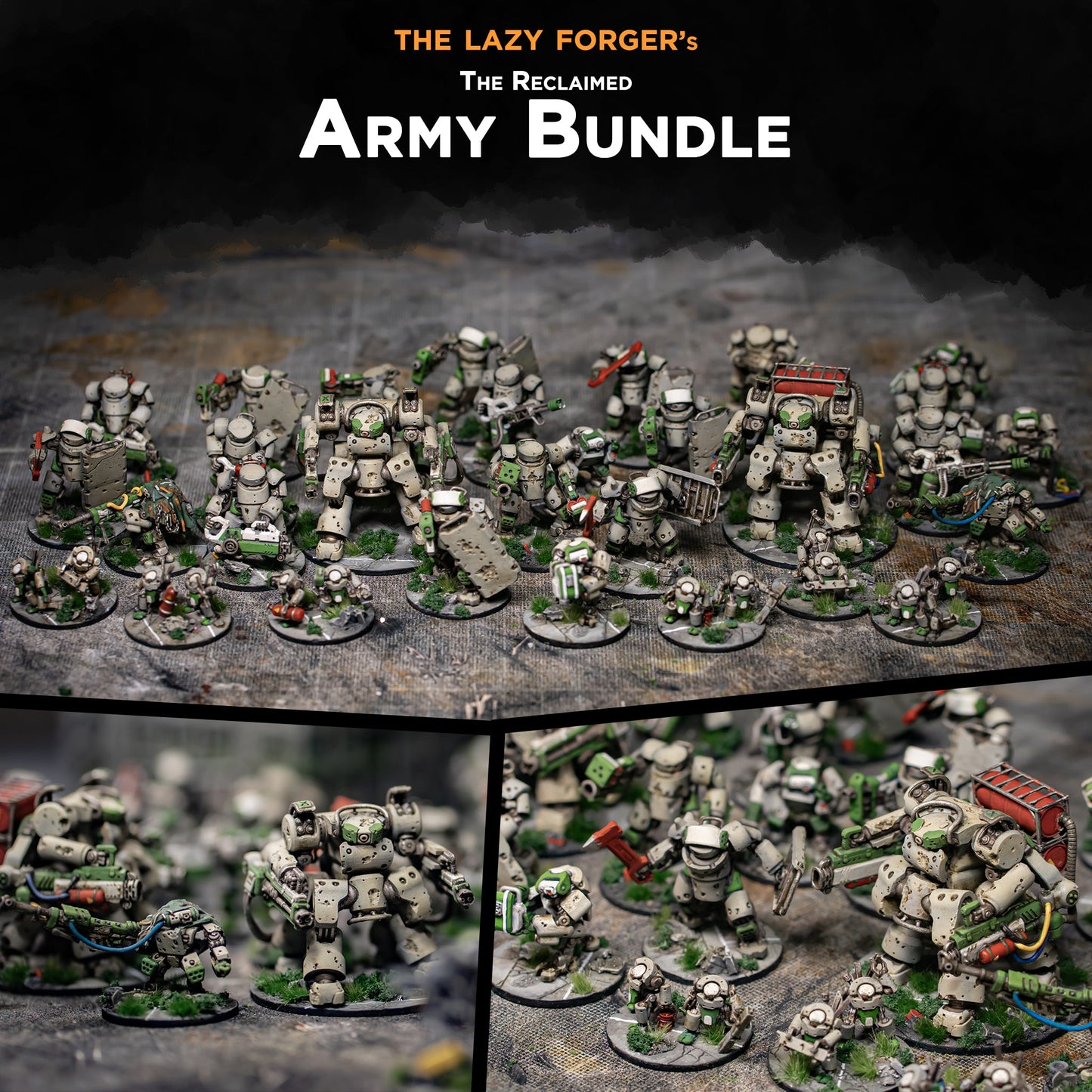 The Reclaimed Starter Army | The Lazy Forger 6-8mm Sci Fi Wargaming Miniatures Role Playing Miniatures