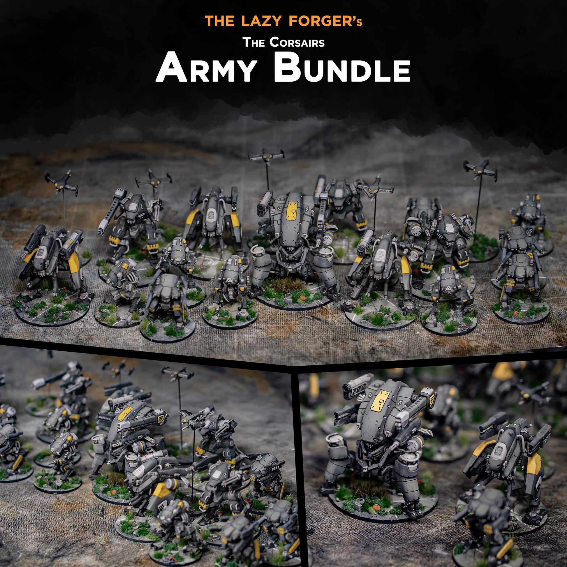 The Corsairs Starter Army | The Lazy Forger 6-8mm Sci Fi Wargaming Miniatures Role Playing Miniatures