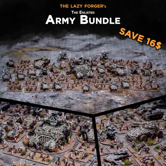 The Enlisted Starter Army | The Lazy Forger 6-8mm Sci Fi Wargaming Miniatures Role Playing Miniatures