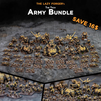 The Tech Starter Army | The Lazy Forger 6-8mm Sci Fi Wargaming Miniatures Role Playing Miniatures