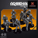 ARSENAL INFANTRY: Fireteam Delta | Skullforge Studios 32mm Wargaming Miniatures Role Playing Miniatures