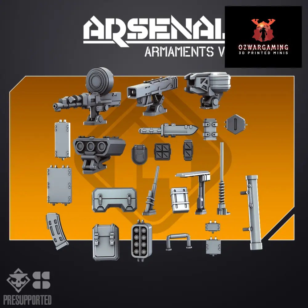 ARSENAL MCV: Armaments | Skullforge Studios 32mm Wargaming Miniatures Role Playing Miniatures