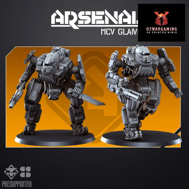 ARSENAL MCV: Glaive | Skullforge Studios 32mm Wargaming Miniatures Role Playing Miniatures
