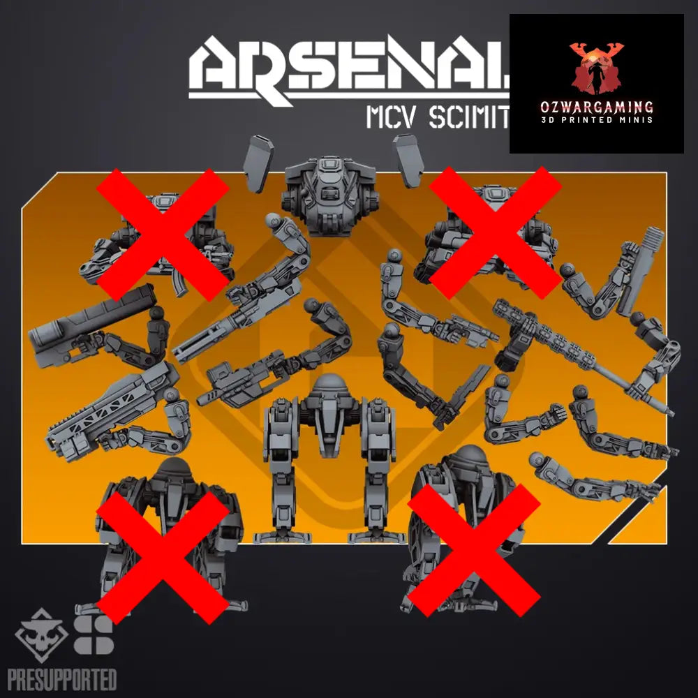 ARSENAL MCV: Scimitar | Skullforge Studios 32mm Wargaming Miniatures Build Kit Role Playing Miniatures