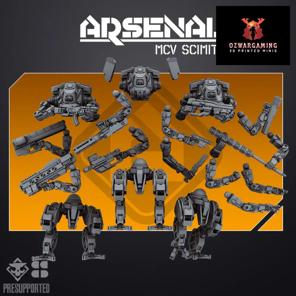 ARSENAL MCV: Scimitar | Skullforge Studios 32mm Wargaming Miniatures Triple Pack Role Playing Miniatures