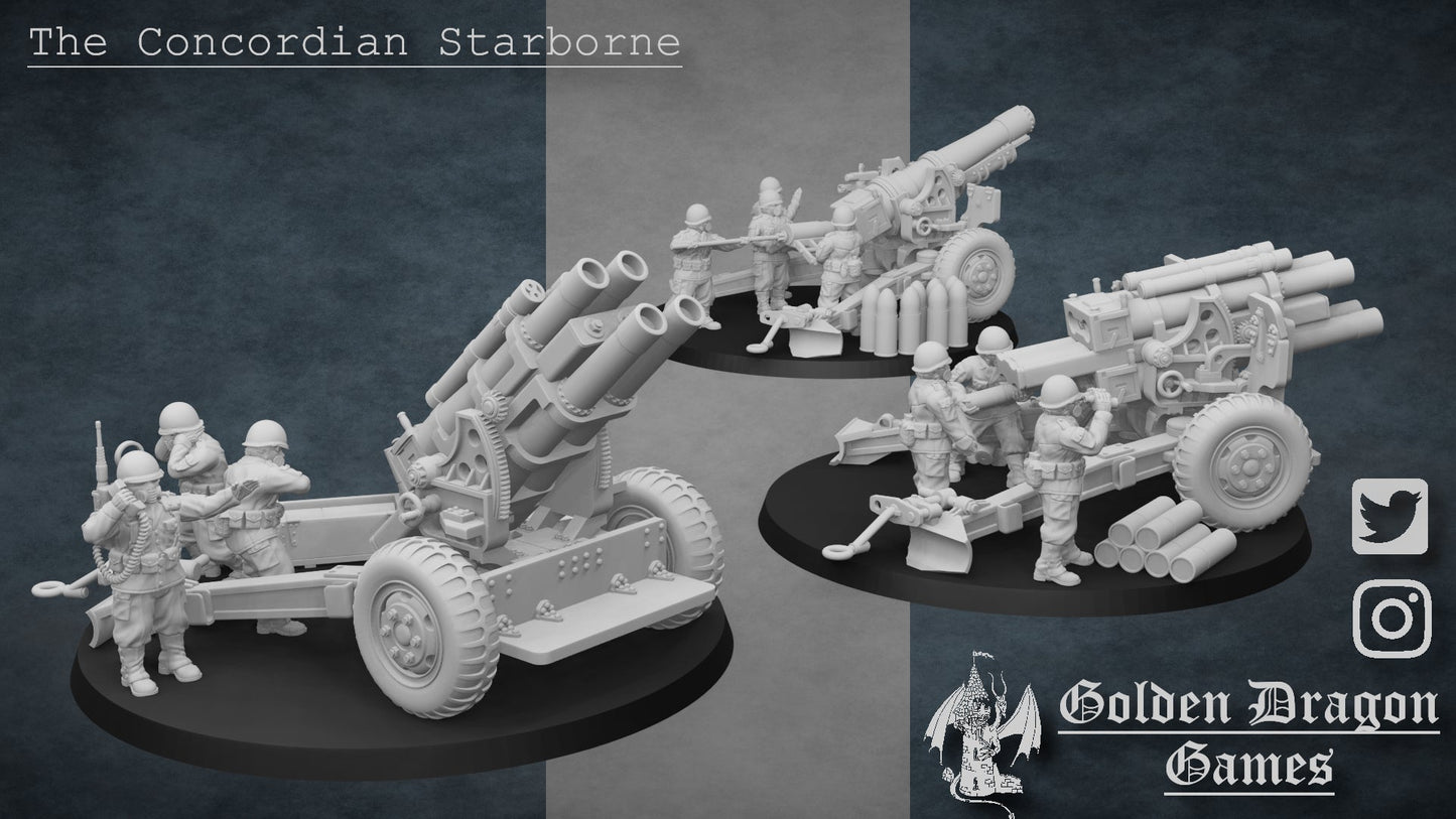 United States of America Field Artillery | Golden Dragon Games Weird WW2 Role Playing Miniatures