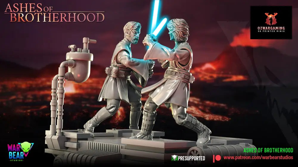 Ashes of Brotherhood Diorama Kit | Warbear Studios 28mm SciFi Wargaming Miniatures Role Playing Miniatures