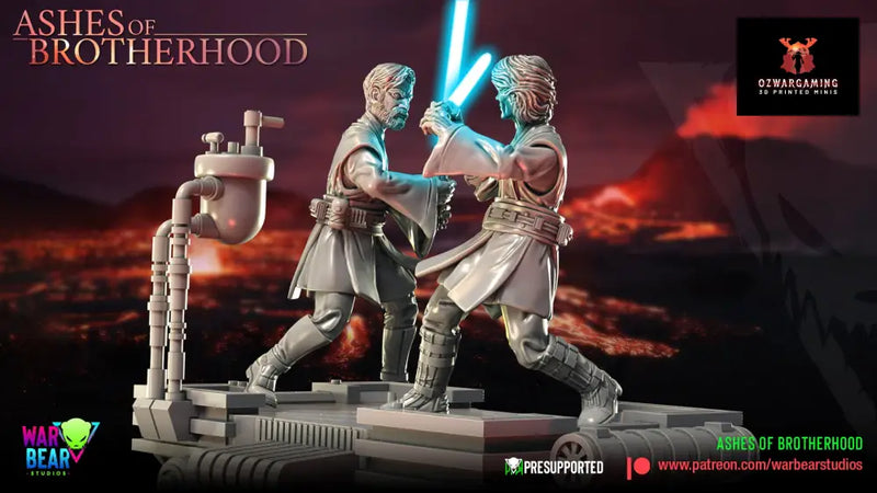 Ashes of Brotherhood Diorama Kit | Warbear Studios 28mm SciFi Wargaming Miniatures Role Playing Miniatures