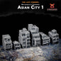 Asian City 1 | The Lazy Forger 6-8mm Sci Fi Wargaming Terrain Role Playing Miniatures
