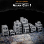 Asian City 1 | The Lazy Forger 6-8mm Sci Fi Wargaming Terrain Role Playing Miniatures