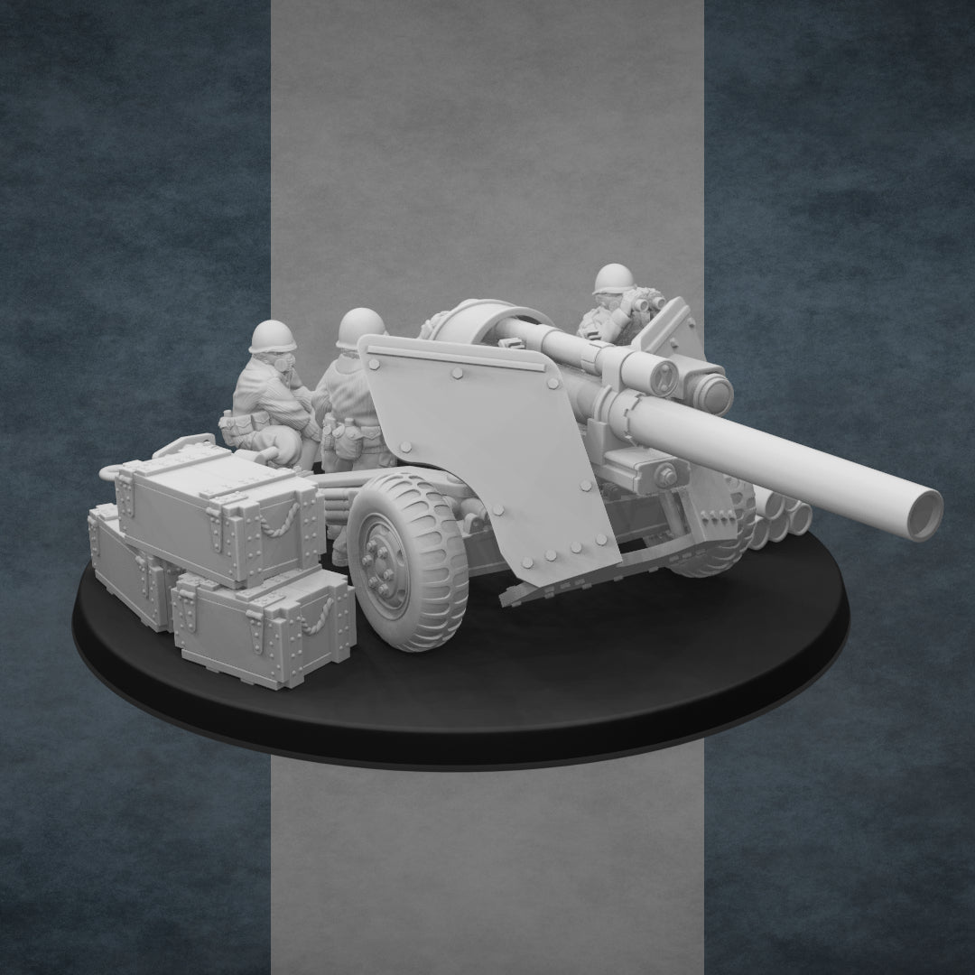 United States of America Light Artillery | Golden Dragon Games Weird WW2 Anti Tank Cannon Role Playing Miniatures