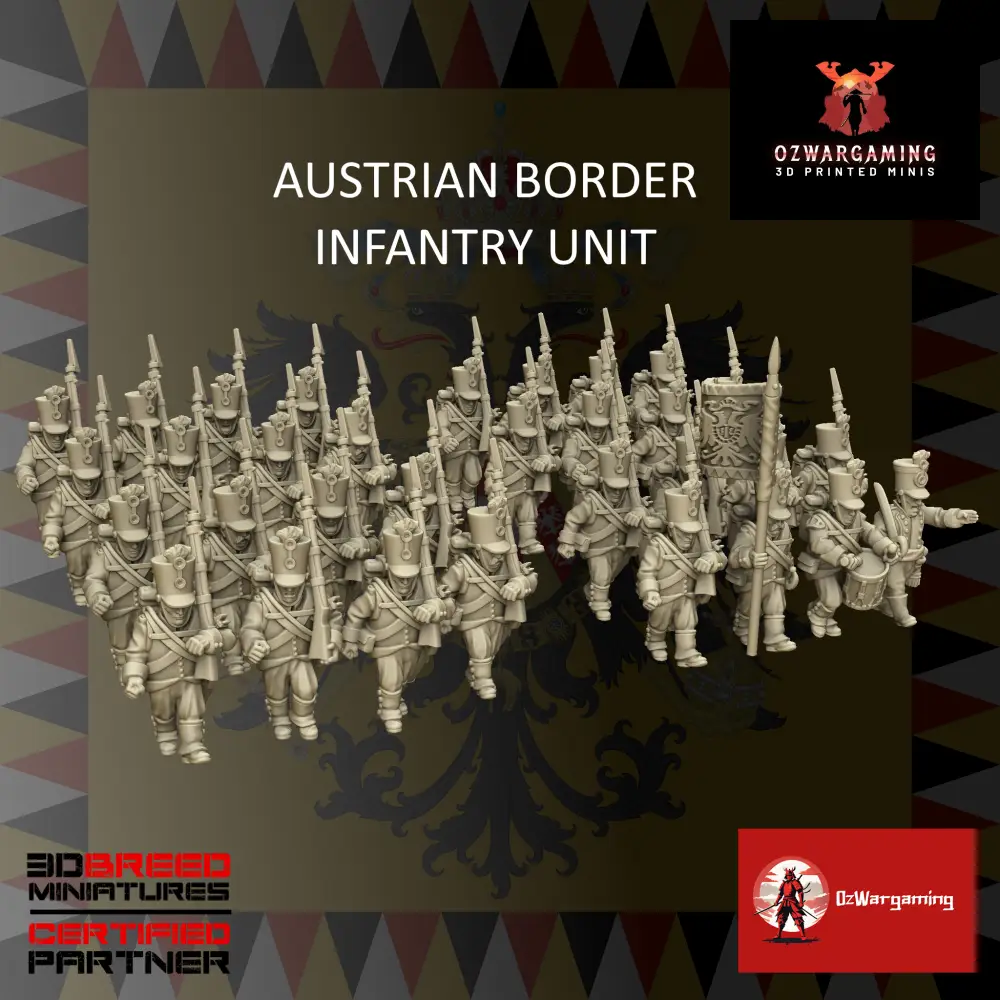 Austrian Border Infantry | 3DBreed 15mm Wargaming Miniatures Role Playing Miniatures
