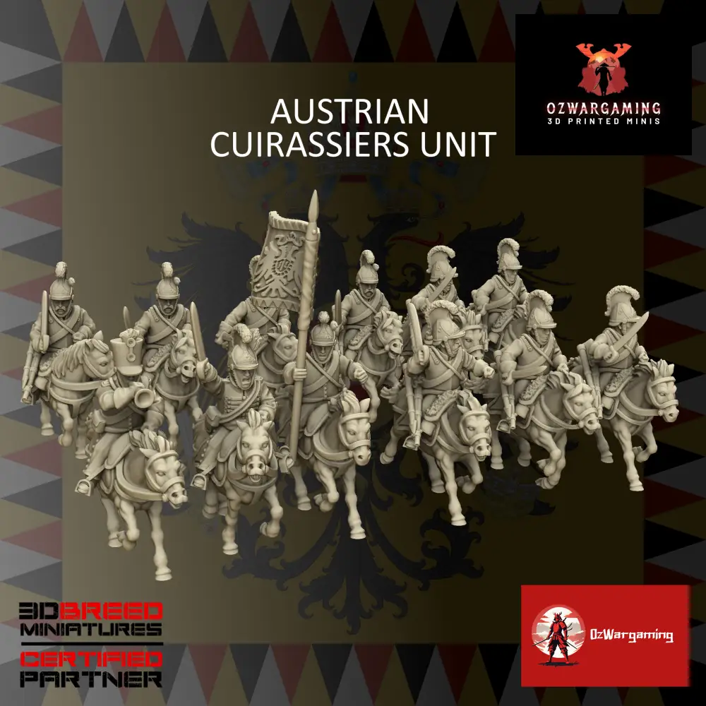 Austrian Cuirassiers | 3DBreed 15mm Wargaming Miniatures Role Playing Miniatures