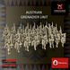 Austrian Grenadier Infantry | 3DBreed 15mm Wargaming Miniatures Role Playing Miniatures