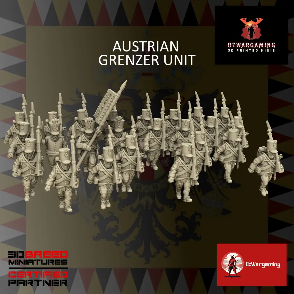 Austrian Grenzer Infantry | 3DBreed 15mm Wargaming Miniatures Role Playing Miniatures