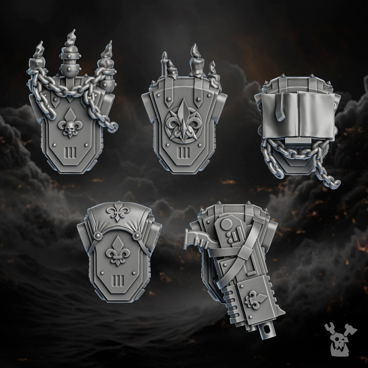 Order of Repentance Backpack Bits | DakkaDakka.store Grimdark Wargaming Miniatures Role Playing Miniatures