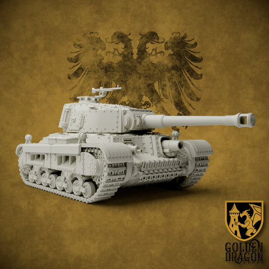 Holy Roman Empire 45M Barbarossa Assault Tank | Golden Dragon Games Weird WW2 Role Playing Miniatures