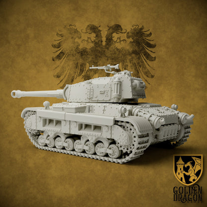 Holy Roman Empire 45M Barbarossa Assault Tank | Golden Dragon Games Weird WW2 Role Playing Miniatures