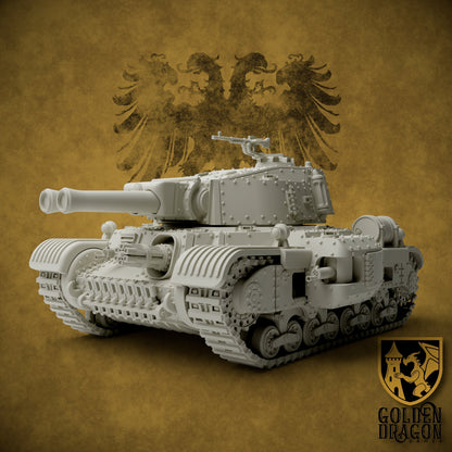 Holy Roman Empire 45M Barbarossa Assault Tank | Golden Dragon Games Weird WW2 Role Playing Miniatures