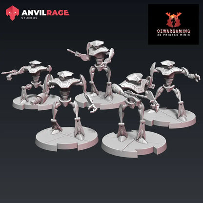 Baywatch Droids | Anvilrage Galactic SciFi Miniatures 32mm 1/47 Legion Scale Role Playing Miniatures