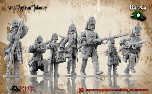 WSS Austrian Grenadiers | Warbear Studios 28mm Historical Wargaming Miniatures Role Playing Miniatures