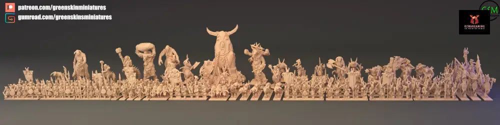 Beast Herd Army Bundle | Greenskin Miniatures 10mm Fantasy Wargaming Miniatures Role Playing Miniatures