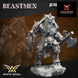 Beastmen Commander Dual Weapons | White Angel 28/32mm Fantasy Wargaming Miniatures