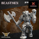 Beastmen Commander Great Axe | White Angel 28/32mm Fantasy Wargaming Miniatures