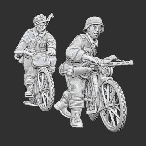 Summer Finnish Bikers | Propylene Foliescu 28mm WW2 Wargaming Miniatures Role Playing Miniatures
