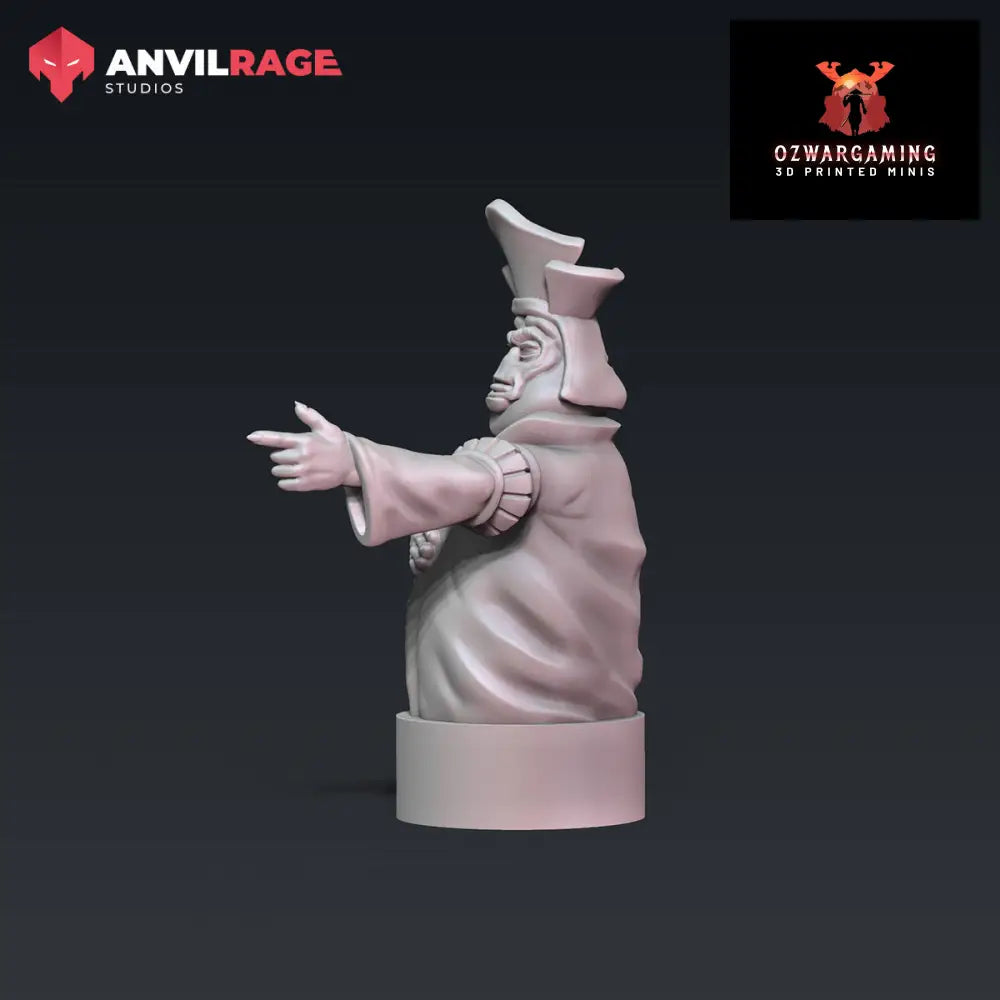 Big Boss Tank Commander | Anvilrage Galactic SciFi Miniatures 32mm 1/47 Legion Scale Role Playing Miniatures