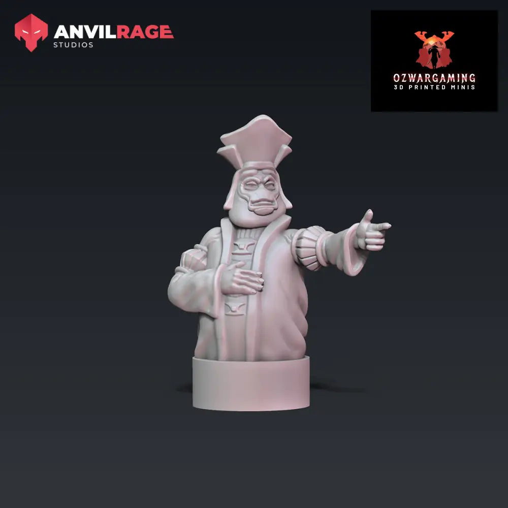 Big Boss Tank Commander | Anvilrage Galactic SciFi Miniatures 32mm 1/47 Legion Scale Role Playing Miniatures