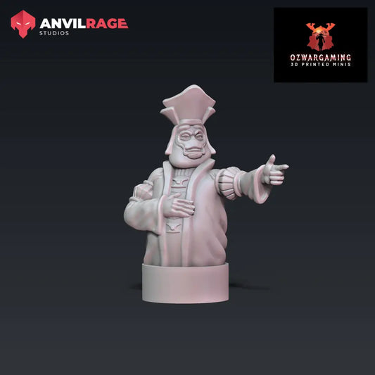 Big Boss Tank Commander | Anvilrage Galactic SciFi Miniatures 32mm 1/47 Legion Scale Role Playing Miniatures