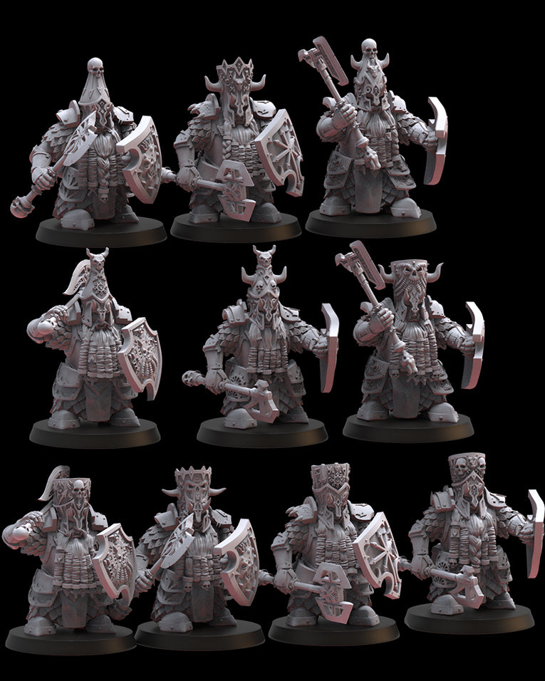 Maghmorin Dwarves Elite Guard | Lost Kingdom 28/32mm Fantasy Wargaming Miniatures