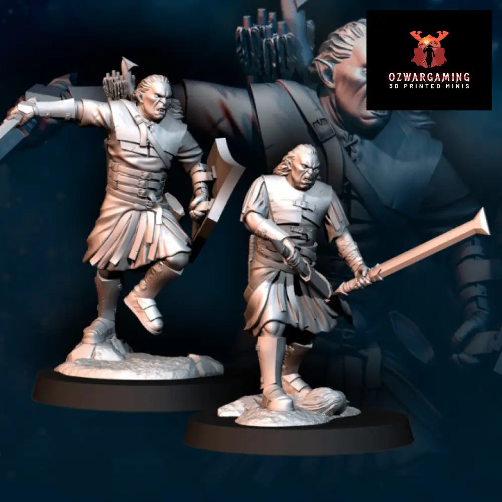 Blood Handed Scouts Captains | Davale Games 25mm Fantasy Wargaming Miniatures Role Playing Miniatures
