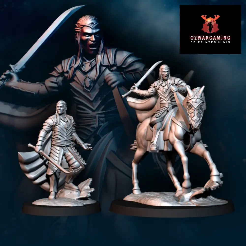 Bloody Elf Lord | Davale Games 25mm Fantasy Wargaming Miniatures Role Playing Miniatures